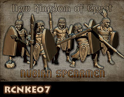 15mm New-Kingdom Egyptian spearmen