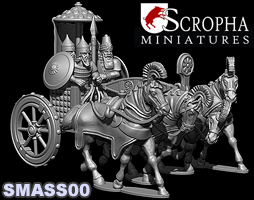 SMASS00 - 15mm Assyrian King's chariot